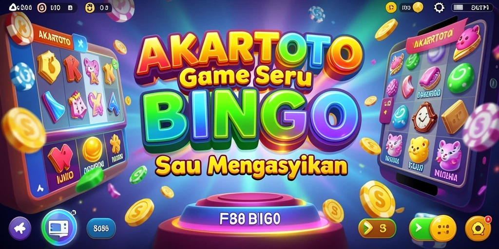 Tampilan gameplay AKARTOTO dengan suasana Bingo yang seru.