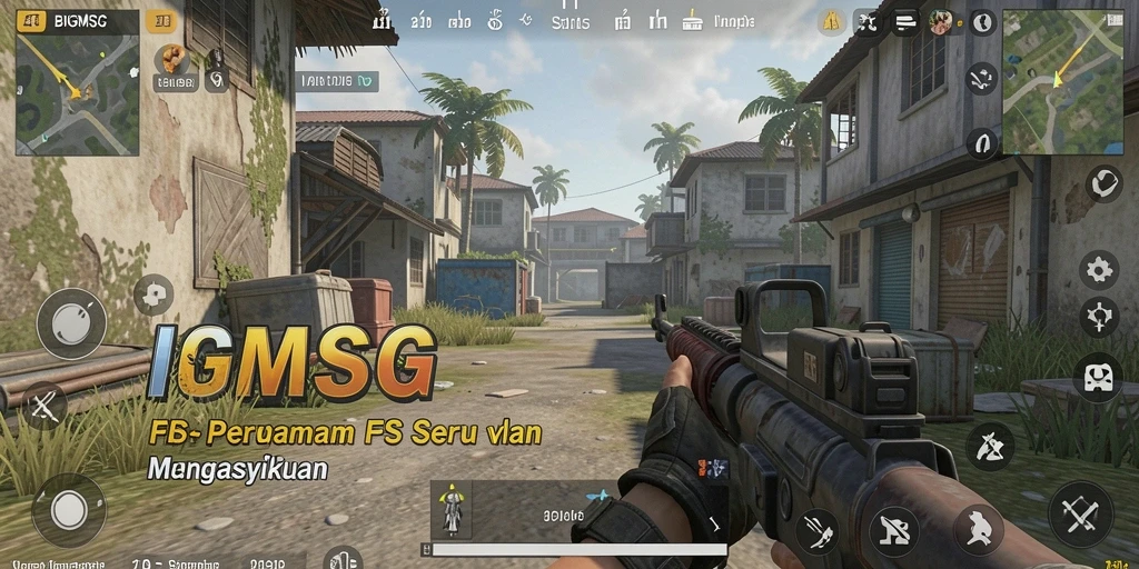 Gameplay intens dari BIGMSG dalam pertempuran FPS yang mendebarkan.