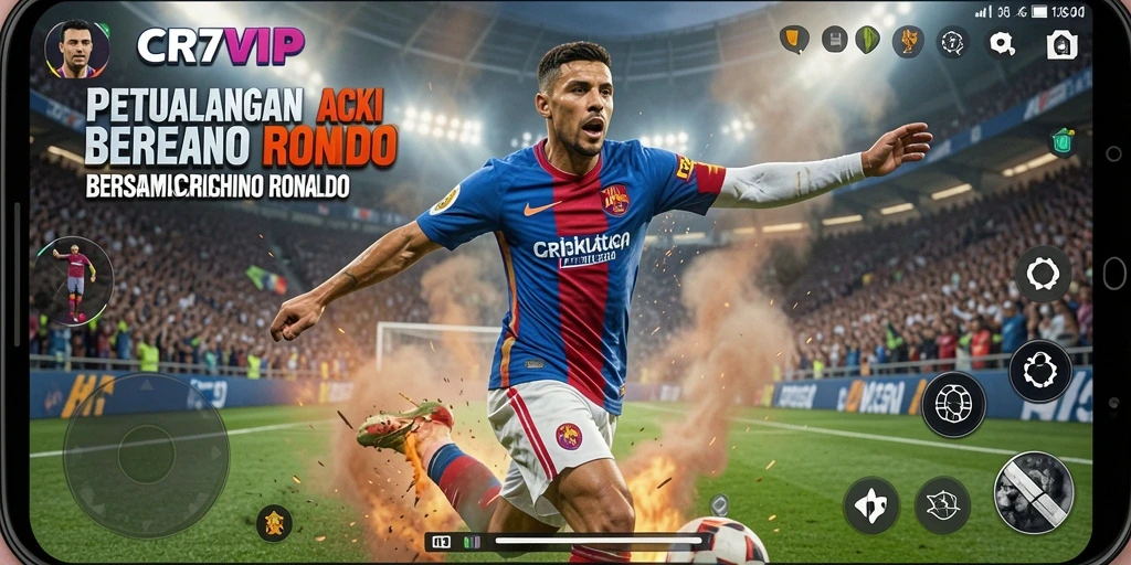 Tampilan gameplay CR7VIP yang seru dan penuh aksi.