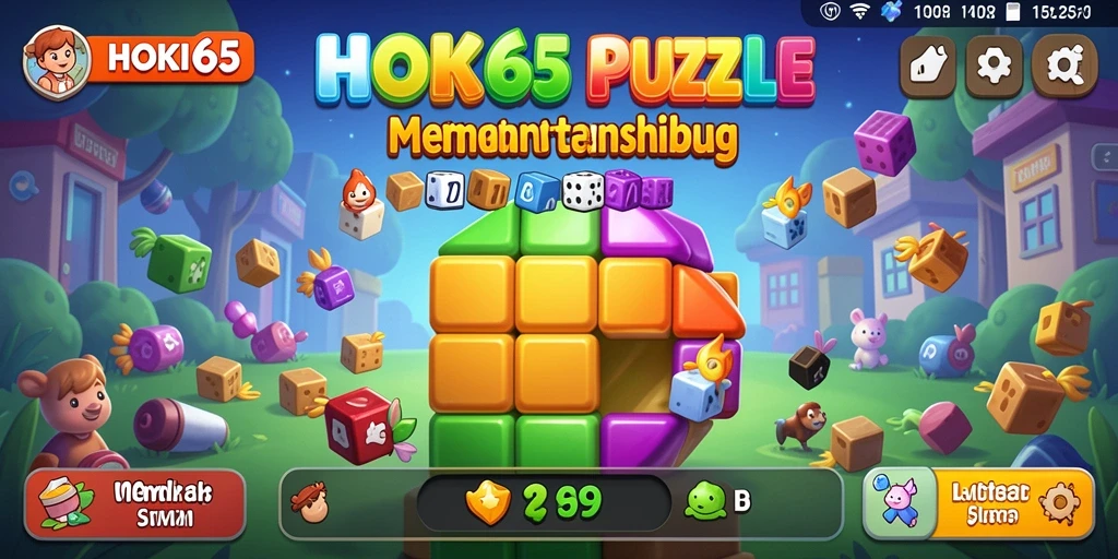 Screenshot HOKI65 menampilkan tantangan seru dalam permainan Puzzle.