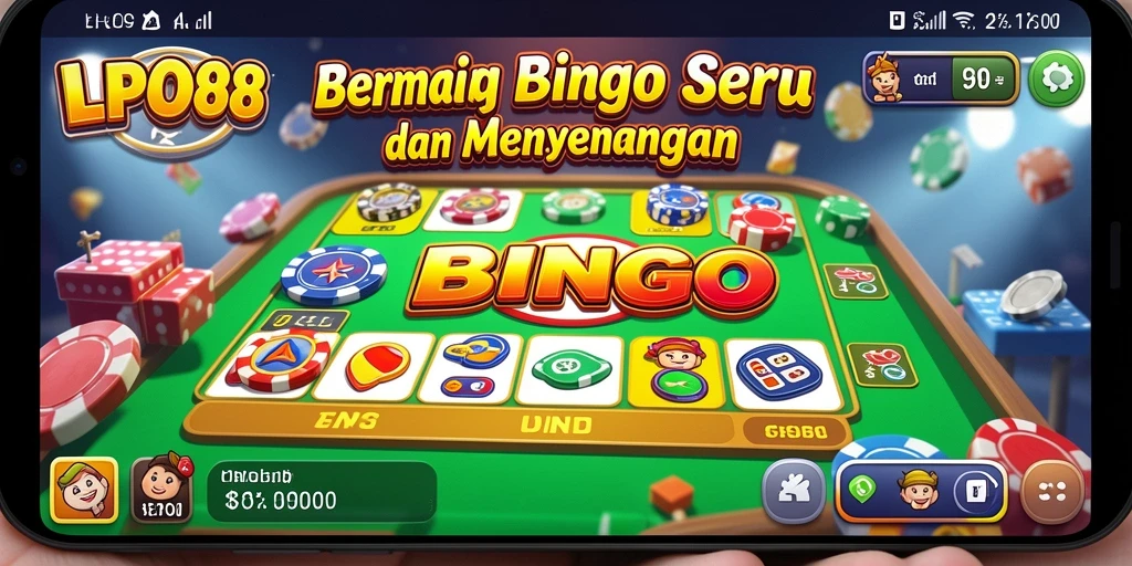 Gameplay LPO88 menampilkan keseruan permainan Bingo yang interaktif.