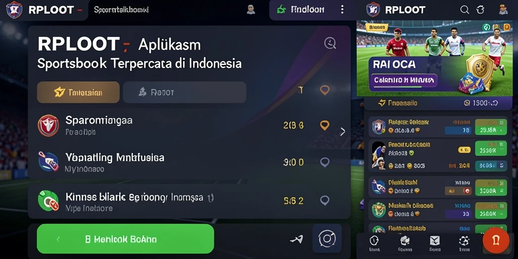 Tampilan gameplay RPLOOT saat taruhan olahraga yang seru.