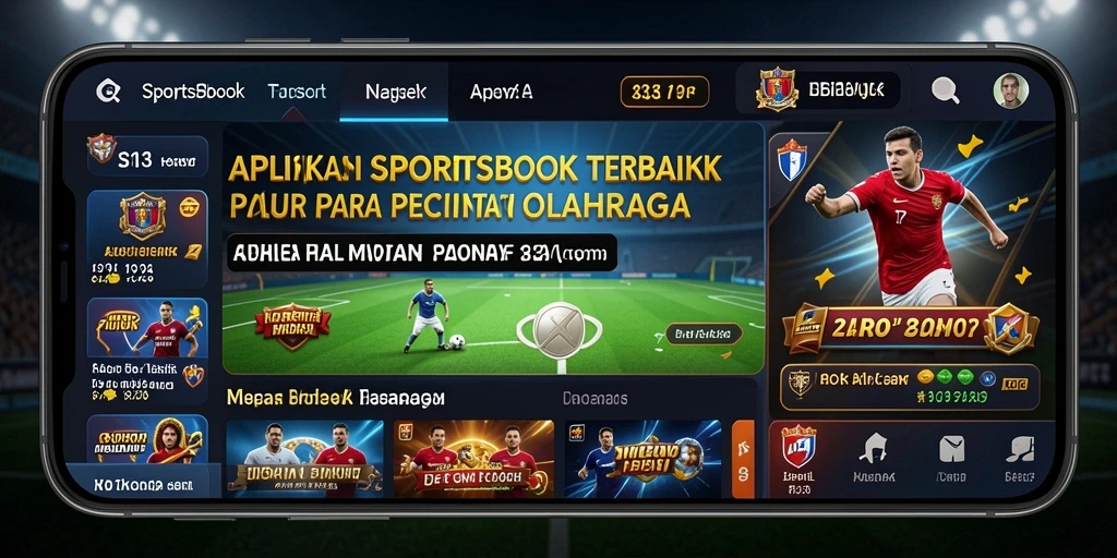 Tangkapan layar dari gameplay S13 yang menampilkan opsi taruhan olahraga.
