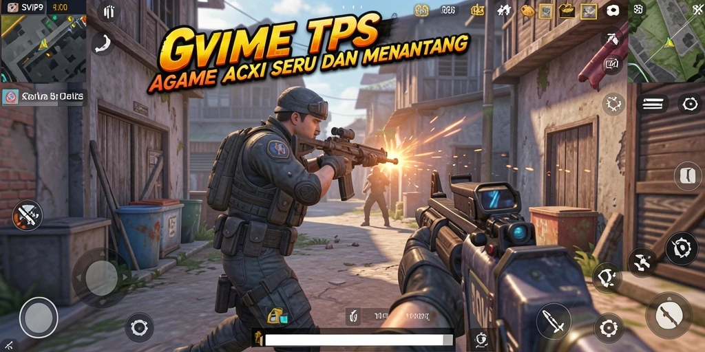 Gameplay seru dalam SVIP9 dengan aksi TPS yang mendebarkan.