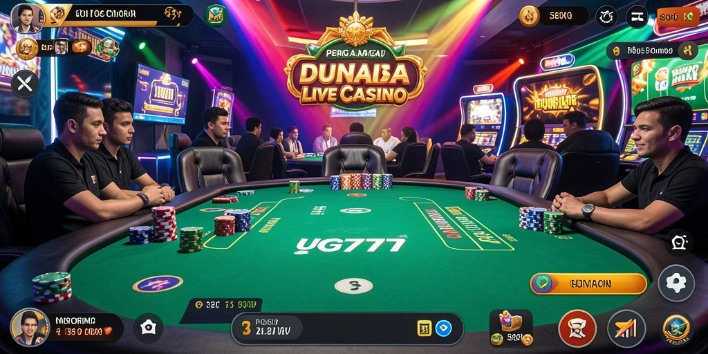 Gameplay UG777 dengan dealer langsung yang interaktif dan seru.