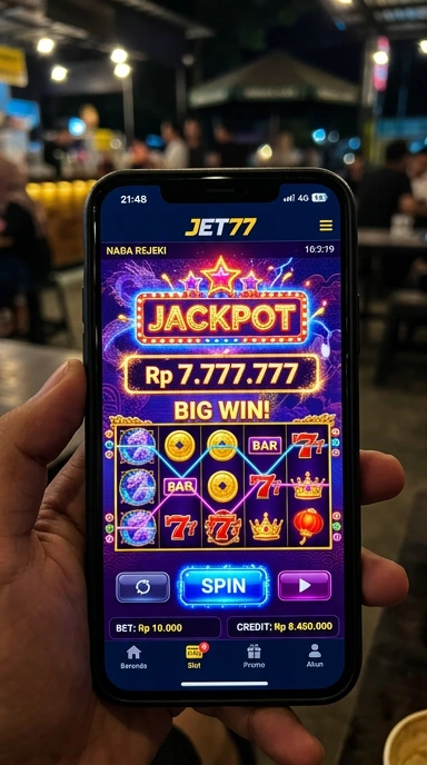 Proses pengunduhan aplikasi jet77 yang cepat dan efisien.